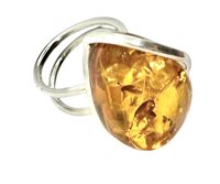 Anello Domar Donna Ambra in Argento Ambra AMBER-AN-1-280 - AMBER-AN-1-280